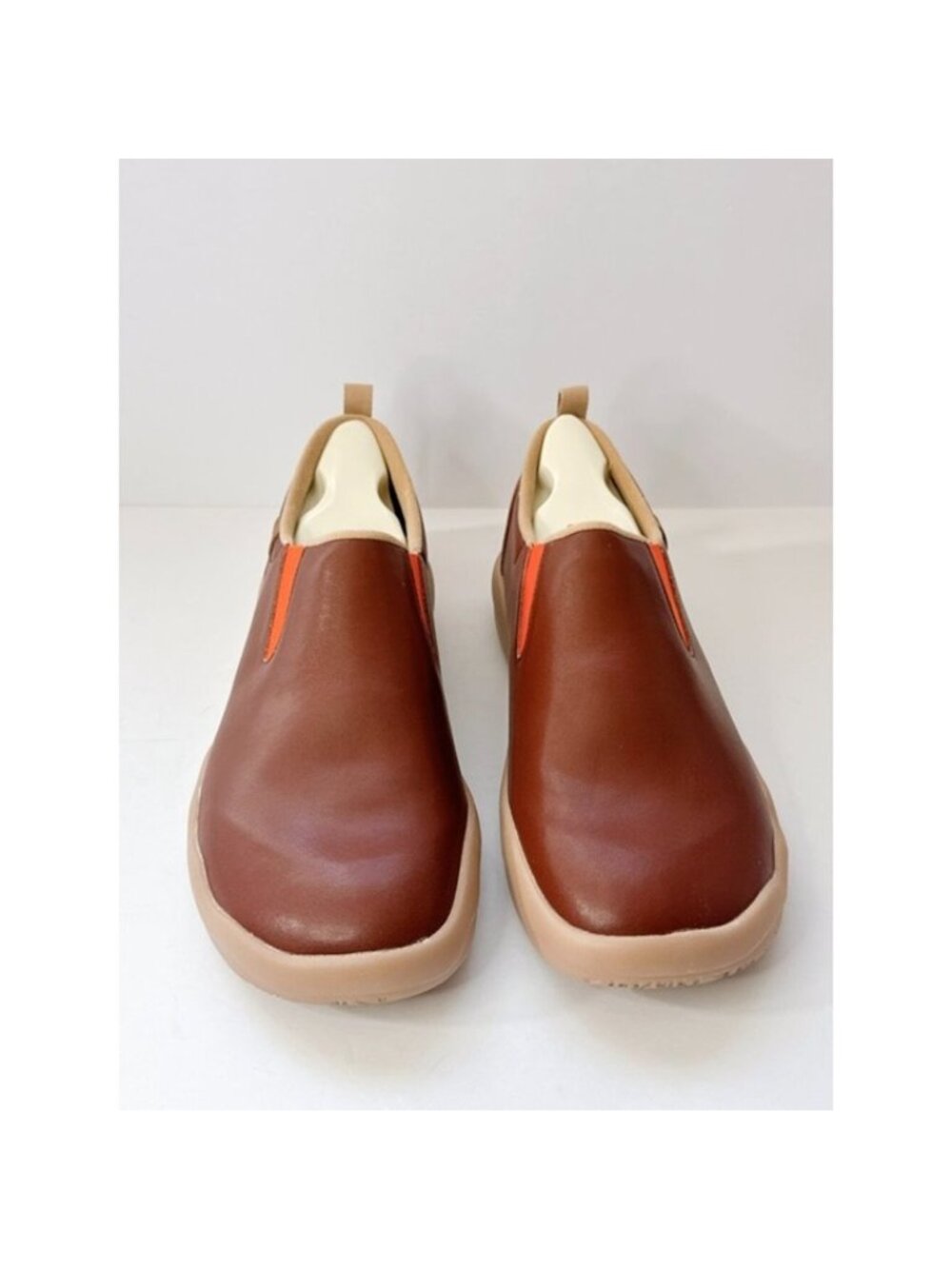 Men's Size 12.5 UIN Cuenca Burgundy Slip On Shoes Leather Comfort